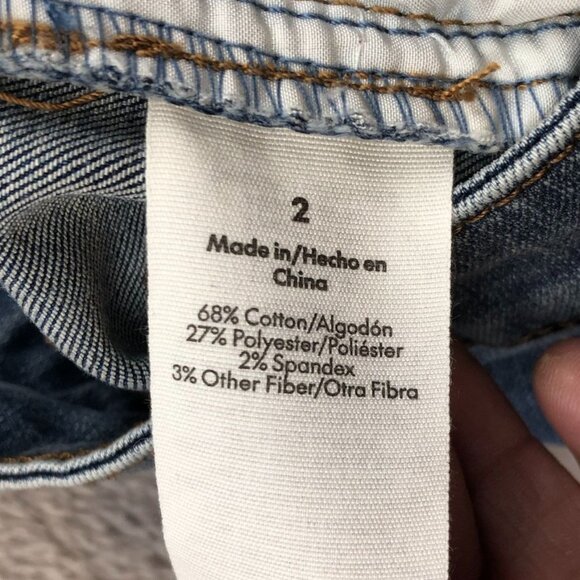 NWT No Boundaries Womens Jeans Size 2 Cargo Bootcut Denim Blue Mid Rise Casual - Picture 13 of 16
